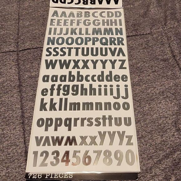 Letters/Number Stickers  - Picture 3 of 6